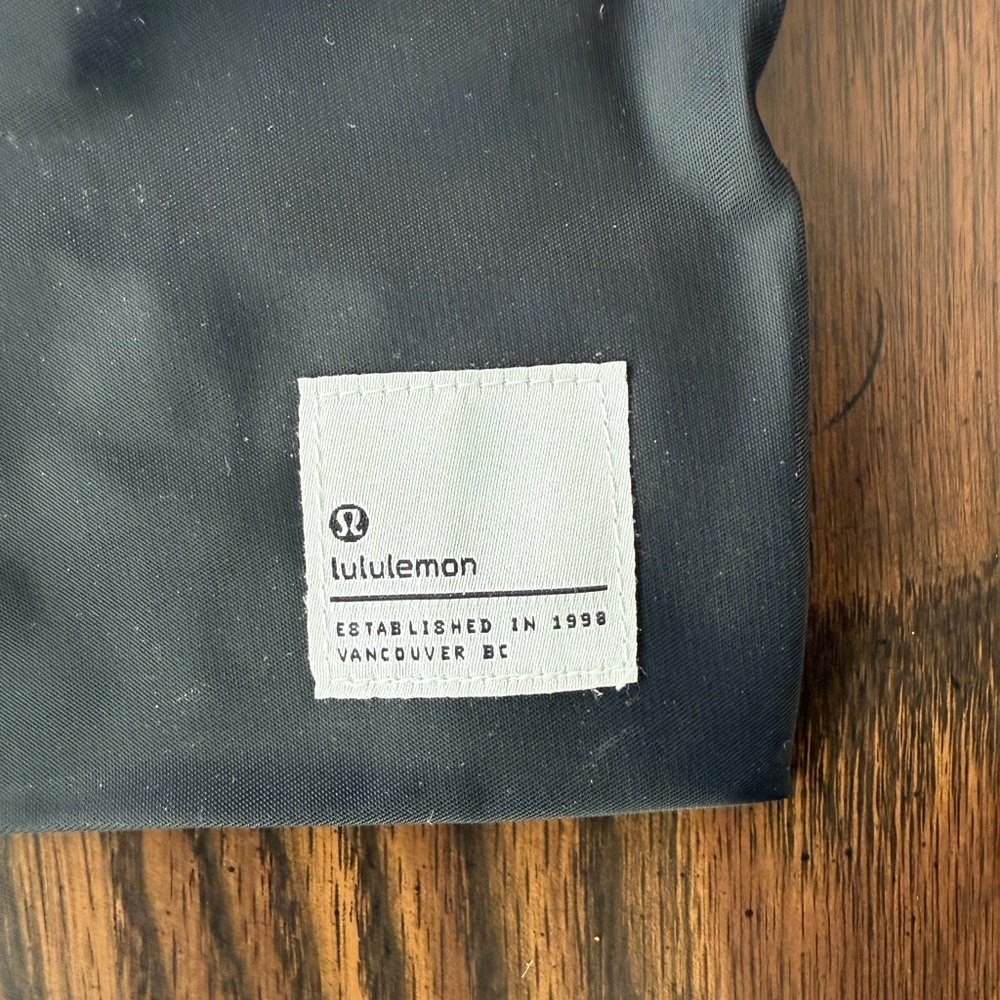 Lululemon 12x15” Black and White Drawstring Bag - Picture 3 of 6